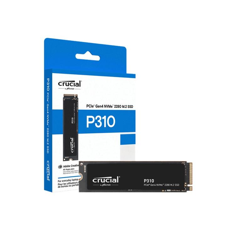 crucial P310 Crucial M.2 SSD 1TB NVMe PCle4.0 最大7,100MB/秒 3D