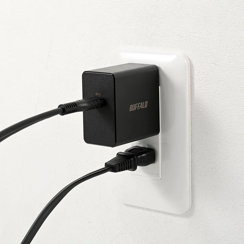 【社内に在庫あり】 BUFFALO PD対応 ACアダプタ 充電器 45W USB  BSACPD4500BK スマホ タブレット iPad Switch ノートPC【B4】｜pasodon｜08