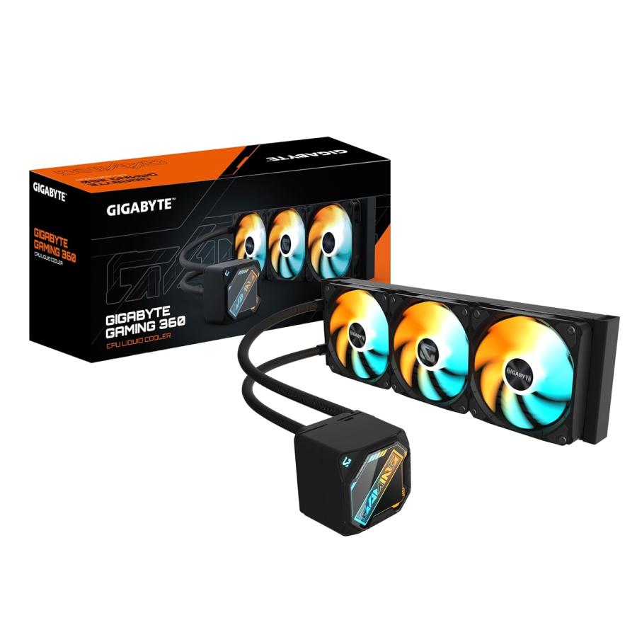 GIGABYTE GAMING 360 水冷CPUクーラー 360mm ブラック AIO ARGB 120mm
