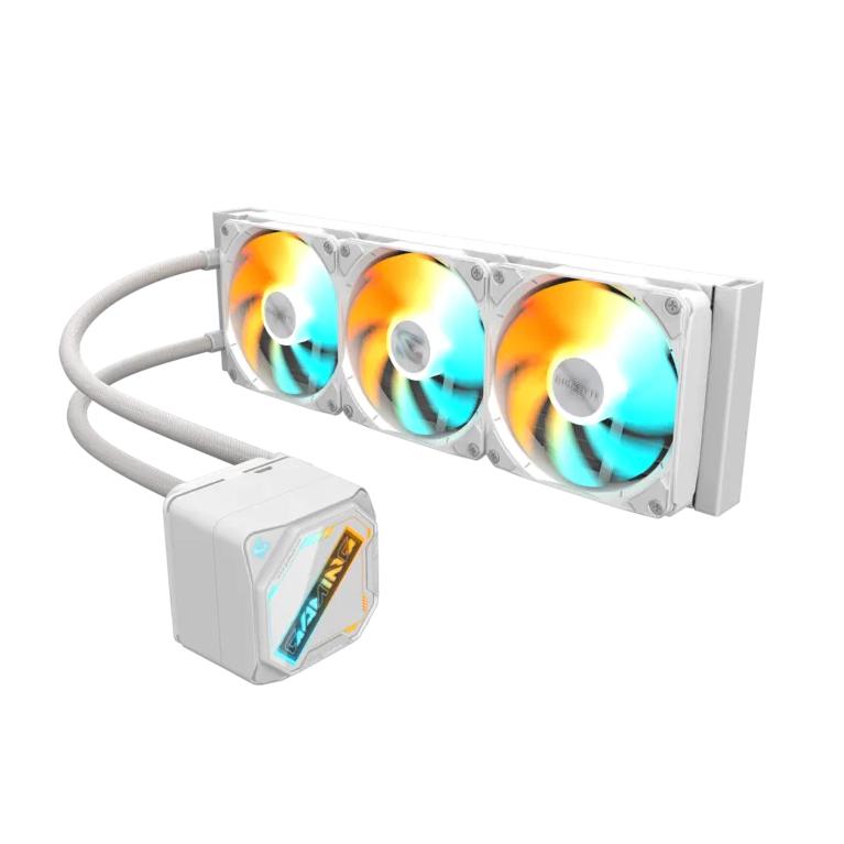 GIGABYTE GAMING 360 水冷CPUクーラー ホワイト 360mm AIO ARGB 120mm