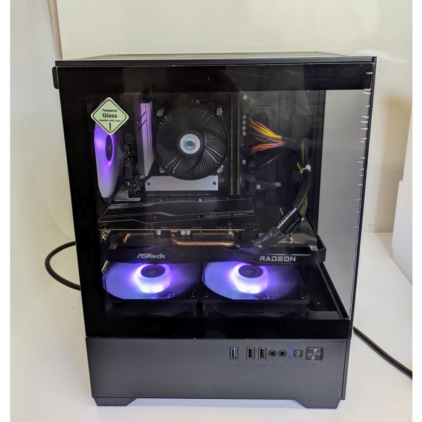 中古自作ゲーミングPC】ケース・SSD新品使用 / Radeon RX 6600 XT Core
