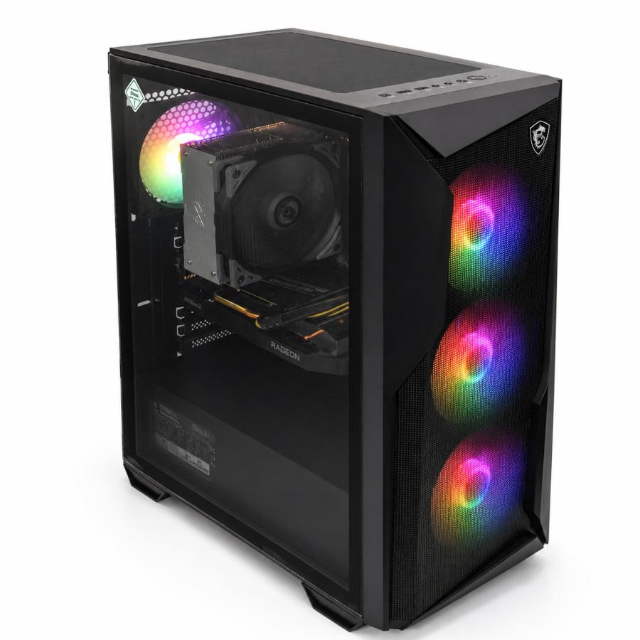 中古自作ゲーミングPC】新品ケース使用 / Radeon RX 6600 XT Ryzen 5 