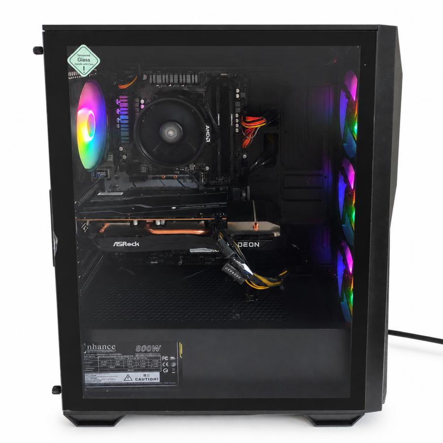 中古自作ゲーミングPC】新品ケース使用 / Radeon RX 6600 XT Ryzen 5