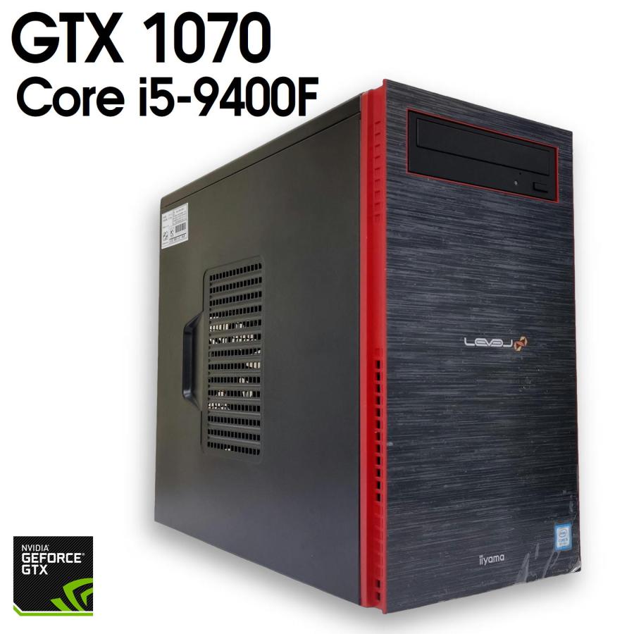 ゲーミングPC GTX1070 i5-9400 SSD756GB 16GB 中古ゲーミングPC】level∞ / GeForce GTX 1070 Core i5-9400F 16GB