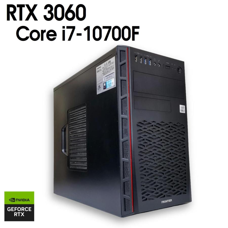 ゲーミングPC/i7 10700F/SSD240GB/RTX2060/オフィス ゲーミングPC i7 10700F RTX2060super コンパクト 【公式通販】