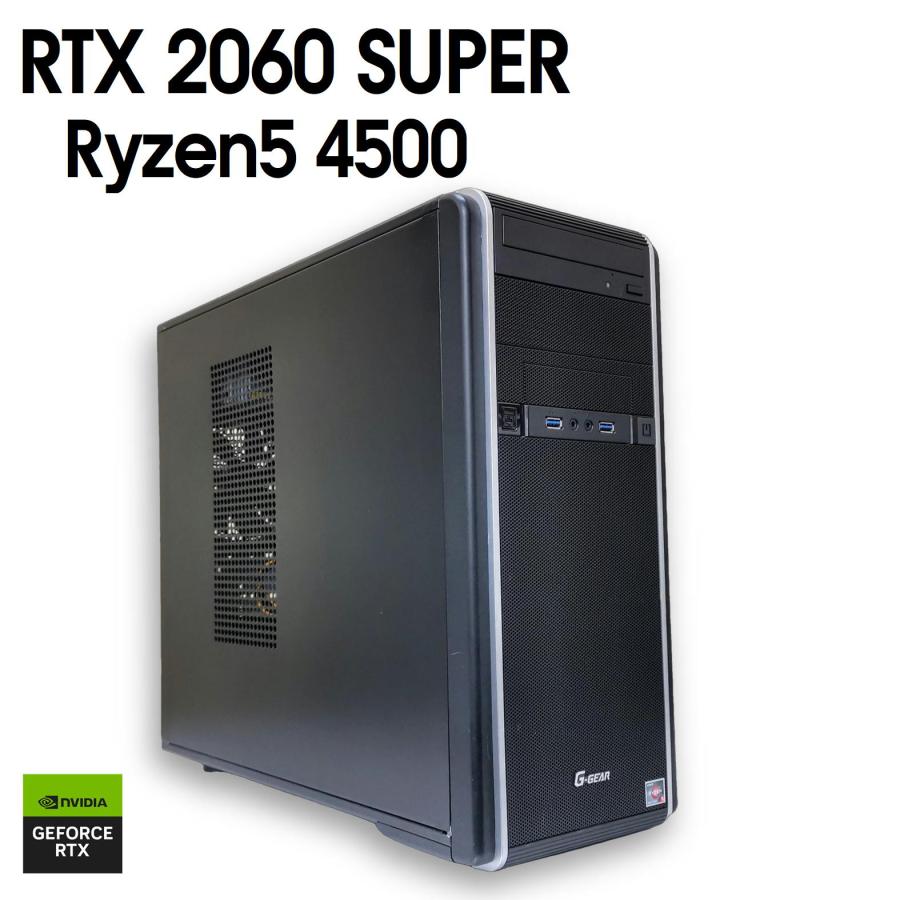 ゲーミングPC Corei7/16GB/4500GB/RTX2060SUPER 中古ゲーミングPC】TSUKUMO・G-GEAR / GeForce RTX 2060 SUPER Ryzen5