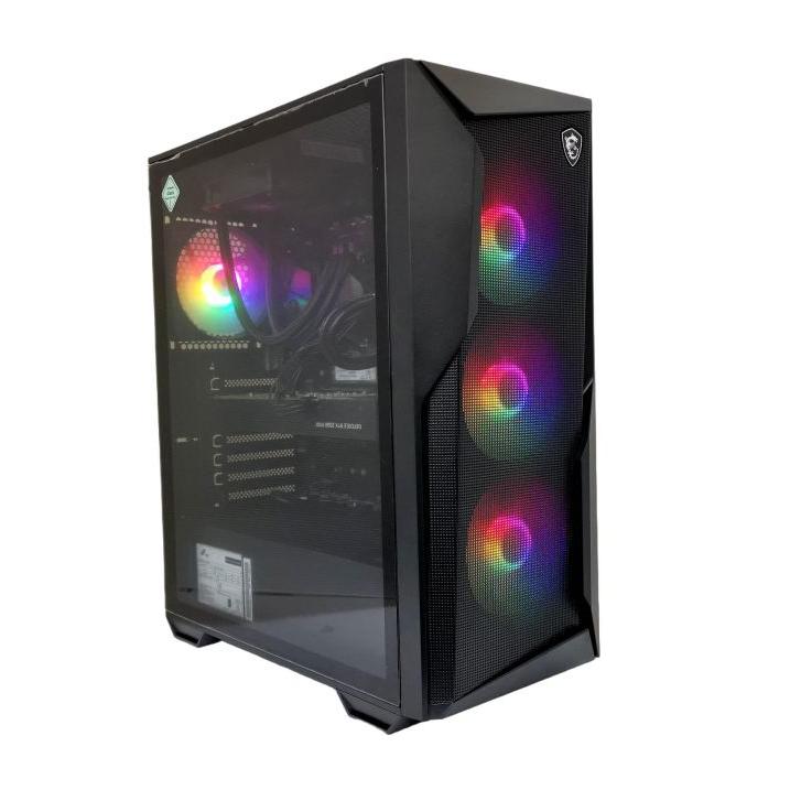 中古自作ゲーミングPC】新品ケース使用 / 簡易水冷CPUクーラー GeForce