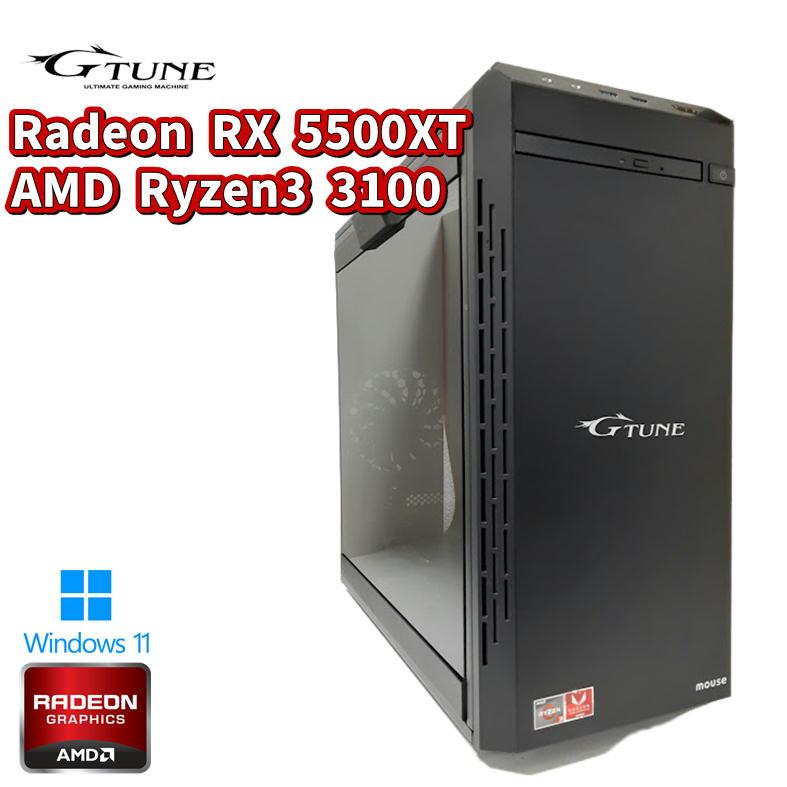 G TUNE 【中古ゲーミングPC】mouse G-Tune / RADEON RX5500XT Ryzen3 