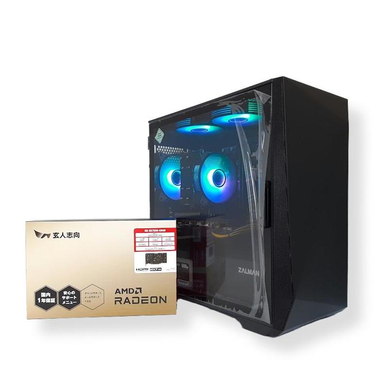 自作中古ゲーミングPC】新品ケース、新品パーツ多数 / Radeon RX7600 