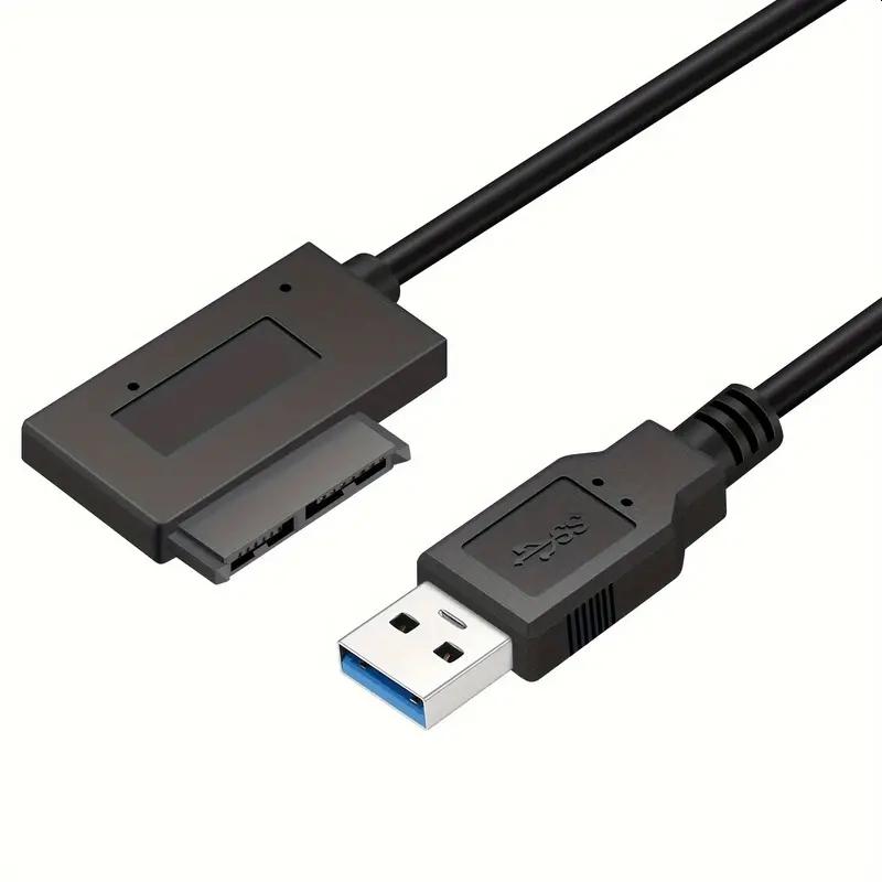 スリム光学ドライブ USB変換ケーブル USB3.0 ノートPC内蔵用DVDドライブを外付けドライブとして使える Win/Mac【H5】 |  | 02