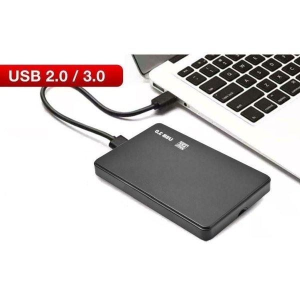 USB3.0対応 外付け 2.5インチ SSD/HDDケース SATA USB2.0にも対応 ブラック 外部電源不要 2個までメール便同梱可【H7】｜pasodon｜04