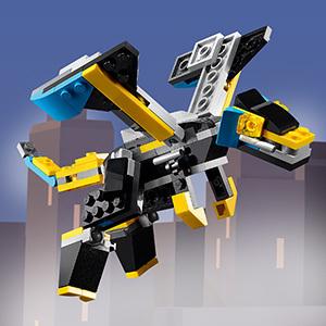 レゴブロック　レゴクリエイター LEGO（レゴ） クリエイター スーパーロボット 3in1 31124 知育玩具