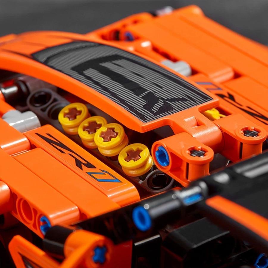 レゴ LEGO テクニック シボレー コルベット ZR1 42093 車 くるま 知育玩具 送料無料 おもちゃ ブロック アメ車 アメリカ ブランド 加速 排気量 最高速度｜pasokon｜04