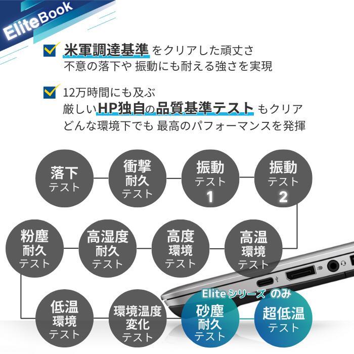 EliteBook 中古 パソコン ノート 整備済み 14型 高速 第8世代 Core i7