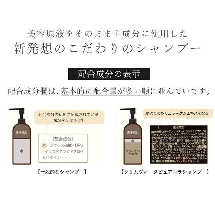 クリムヴィータ ピュアコラシャンプー 300ml コラーゲン配合 美容液