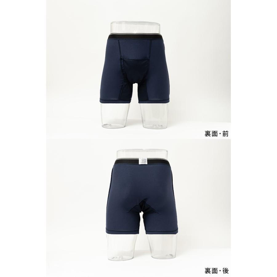 横漏れ防止 吸水パッド付 ボクサーパンツ 6枚組 M・L・LL