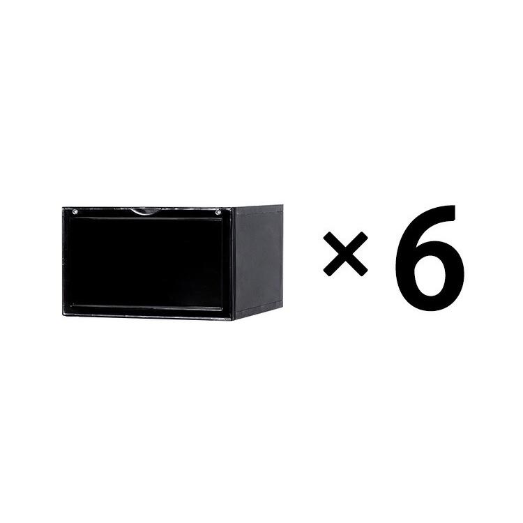 同色6個セット bcl スタッキングディスプレイボックス サイドの画像
