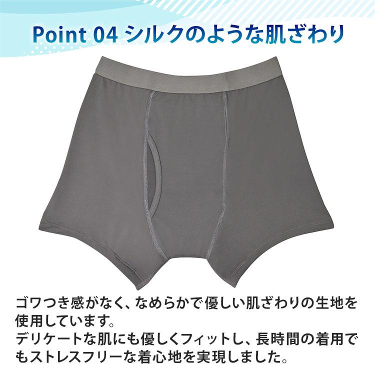 7枚組 接触冷感尿漏れパンツ（メンズ失禁パンツ 尿漏れパンツ 男性用
