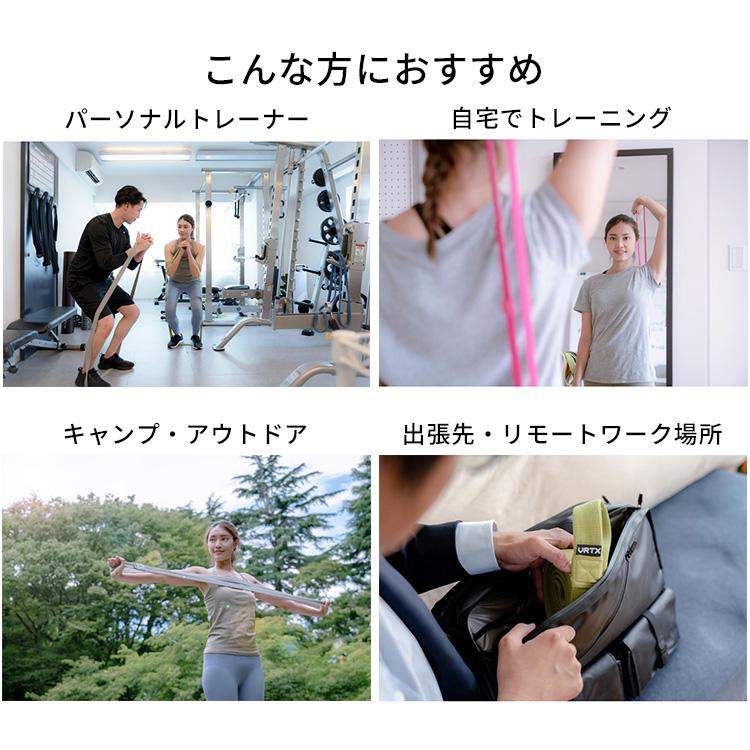 5本セット VRTX フィットネスバンド XーLIGHT LIGHT MEDIUM HEAVY XーHEAVY 耐荷重1000kgの画像