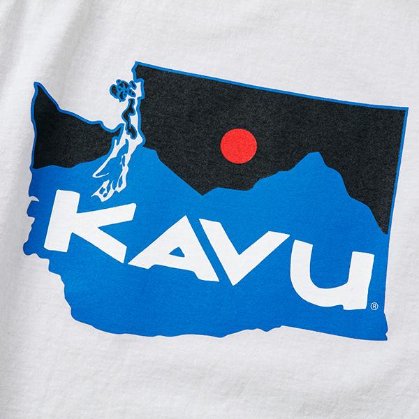 KAVU（カブー） ワシントンマップ ロングスリーブTシャツ WA MAP L/S Tee 19821714 \6,490 : PASSAGE ...