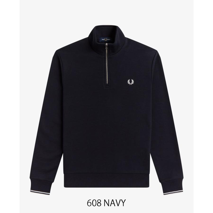 送料無料！FRED PERRY フレッドペリー HALF ZIP SWEATSHIRT ハーフジップ スウェットシャツ M3574 ￥18,700｜passage-store｜07