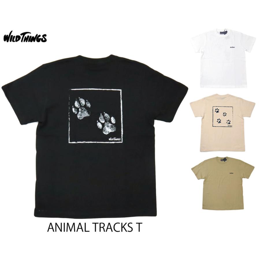 WILD THINGS ワイルドシングス ANIMAL TRACKS Tee アニマル トラックス半袖Tシャツ WT22053K｜passage-store
