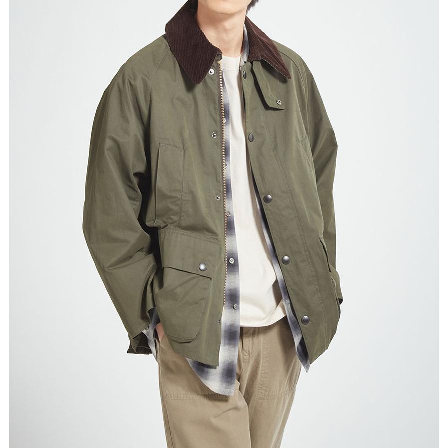 送料無料！正規取扱店 Barbour バブアー BEDALE ビデイル ピーチスキン コットン ブルゾン（オーバーサイズフィット） 261MCA0933 ￥63,800の画像