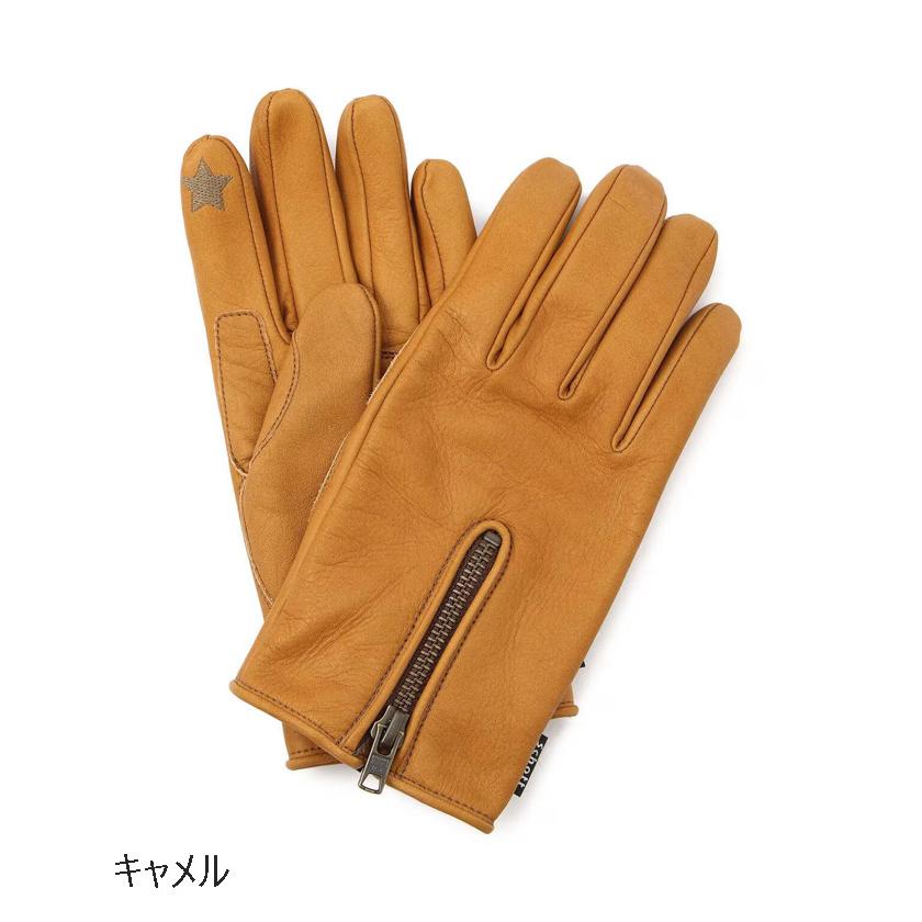 Schott N.Y.C（ショット） 送料無料！Schott ZIP LEATHER GLOVE ジップ
