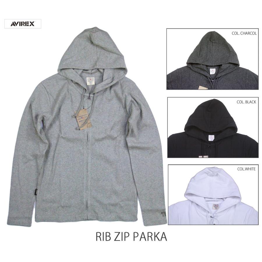 AVIREX（アヴィレックス） DAILY RIB ZIP PARKA デイリー リブジップ