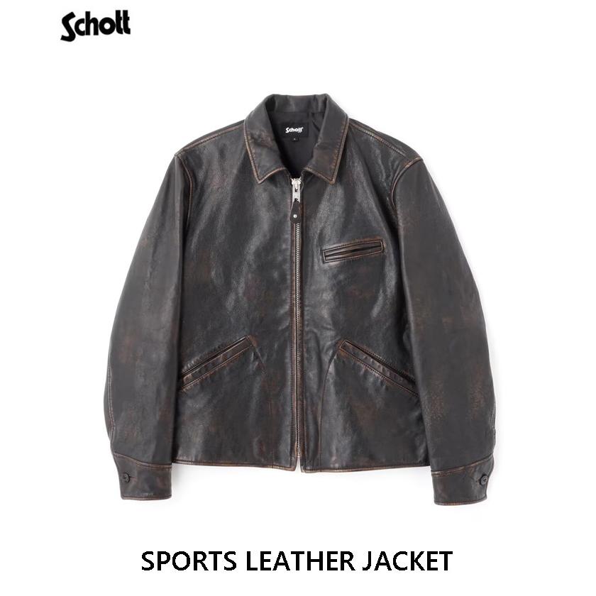 Schott ショット SPORTS LEATHER JACKET スポーツ レザー ジャケット 