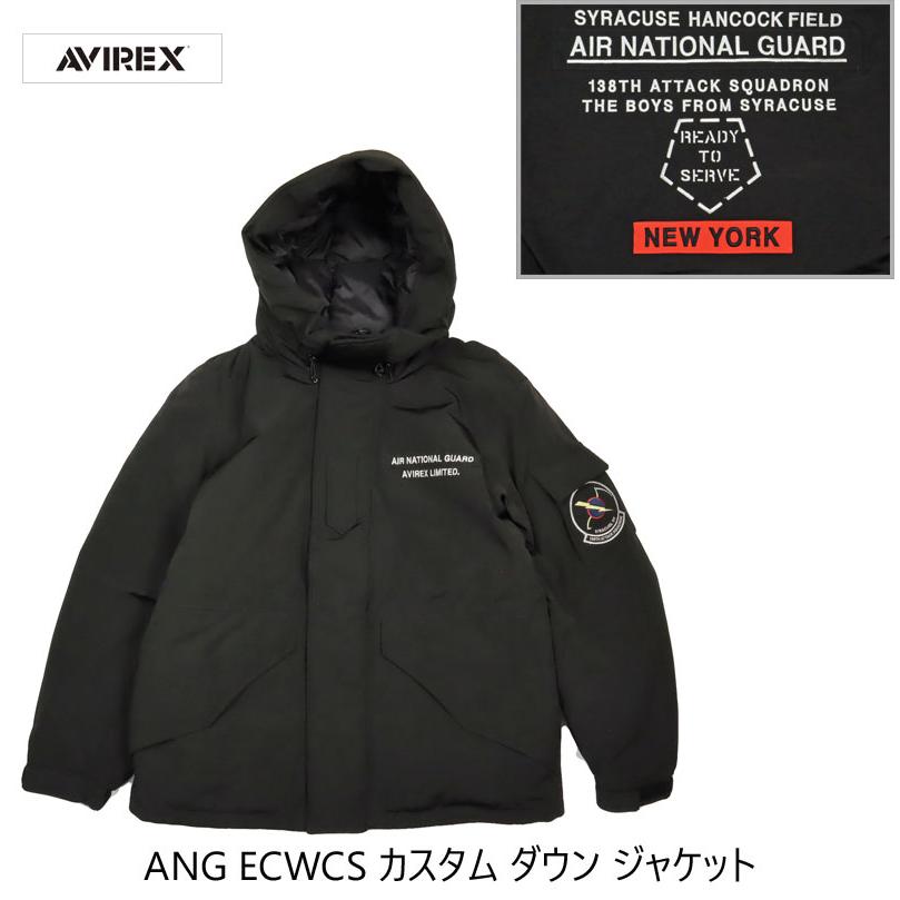 AVIREX エアナショナルガード ダウンジャケット ブラック AVIREX エアナショナルガード ダウンジャケット ブラック 【公式通販】