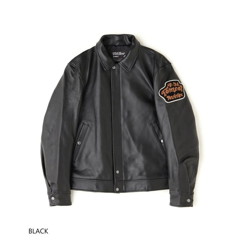 美品　V2 leather jacket AVIREX（アヴィレックス） SALE！送料無料！AVIREX LEATHER JACKET