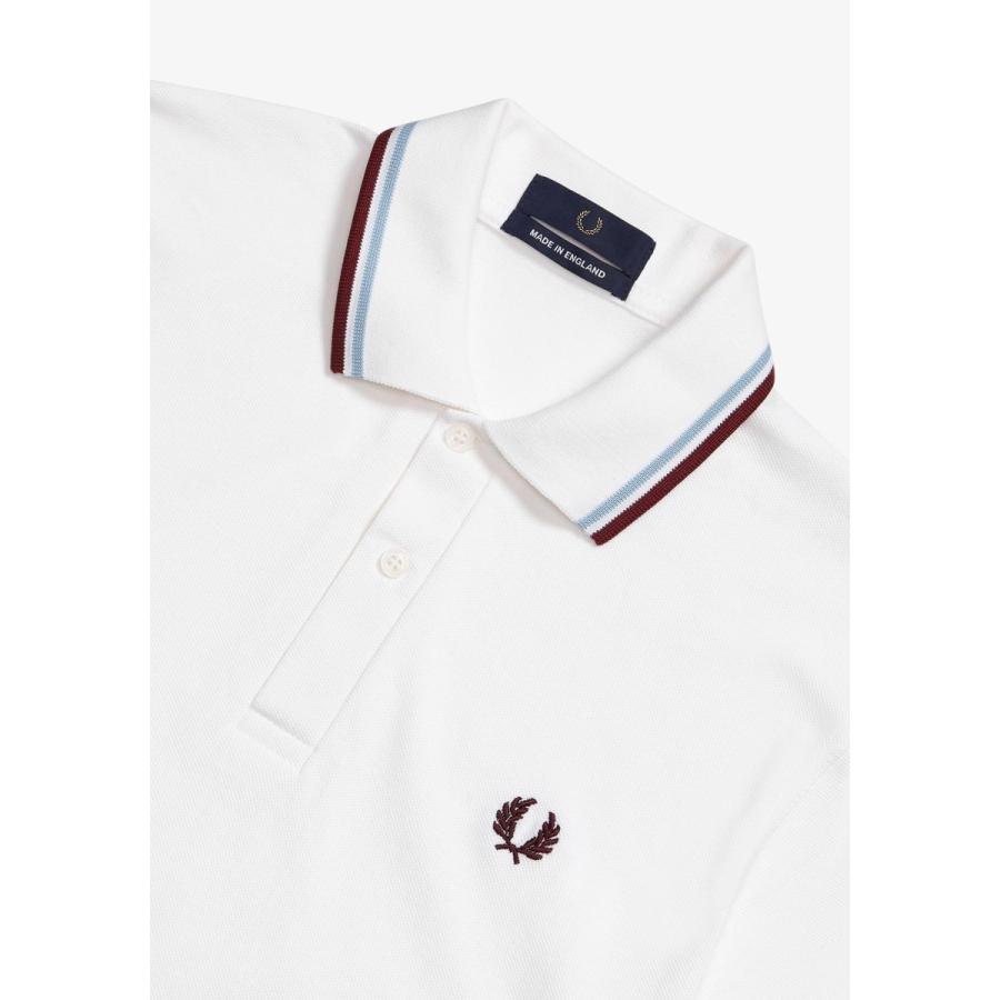 フレッドペリーポロシャツ　ブラック✖️ホワイト FRED PERRY フレッドペリー TWIN TIPPED SHIRT 2本ライン
