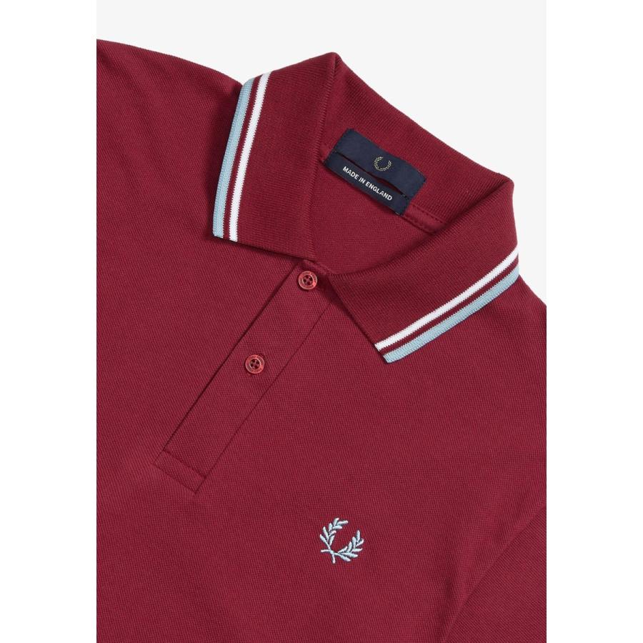 ✨美品✨FRED PERRY M12 赤ライン 英国製 ポロシャツ 40 L FRED PERRY フレッドペリー ポロシャツ メンズ TWIN TIPPED M12