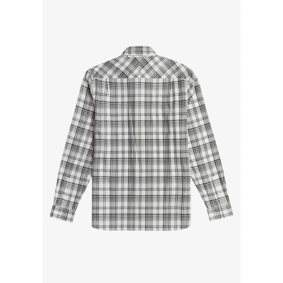 FRED PERRY フレッドペリー モノクローム チェックシャツ MONOCHROME CHECK PATCH POCKET SHIRT パッチポケット M1505｜passage-store｜02