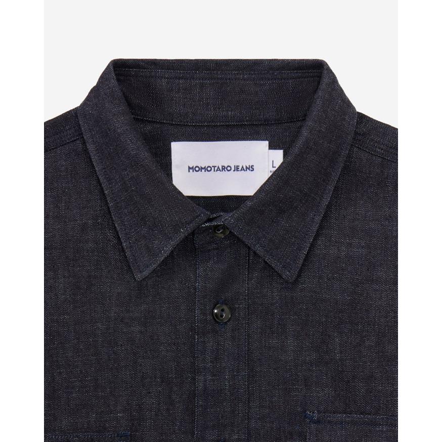 送料無料！MOMOTARO JEANS 桃太郎ジーンズ TRIPLE STITCH L/S DENIM SHIRT(TWO STRIPES) トリプルステッチ 長袖デニムシャツ MMLS3001 ￥27,500の画像