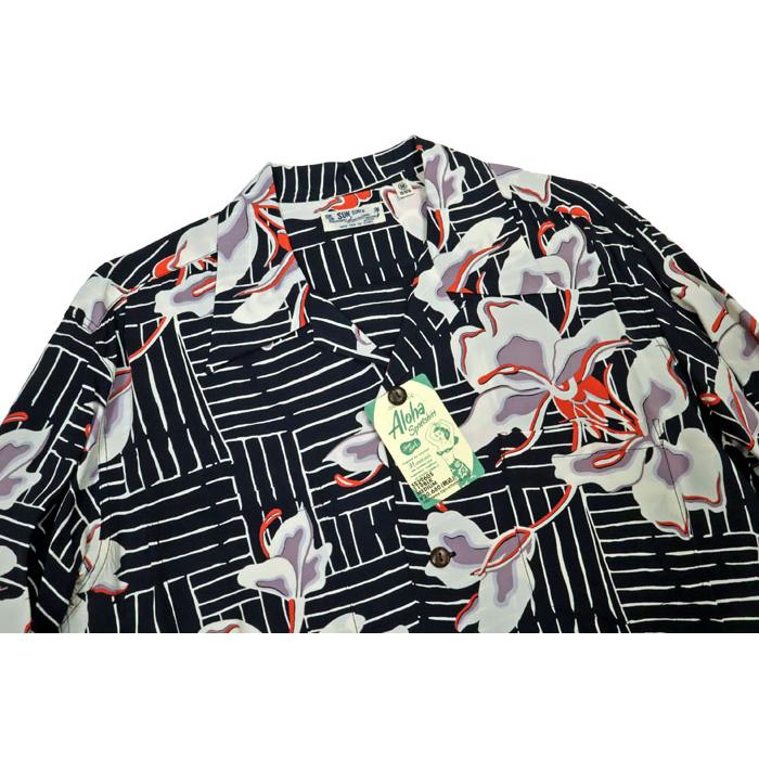 SUN SURF 送料無料！SUN サンサーフ L/S RAYON HAWAIIAN SHIRT 