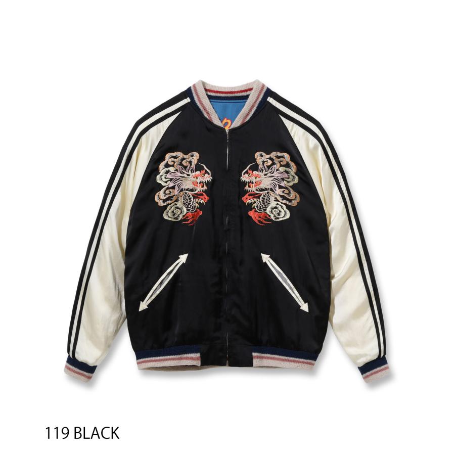 SALE！テーラー東洋Early 1950s Style Acetate Souvenir Jacket KOSHO & CO. Special Edition スカジャン DUELLING DRAGINS×JAPAN MAP TT15531￥96,800の画像