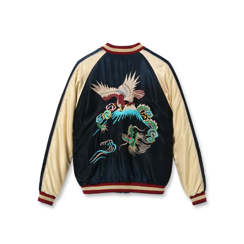 送料無料！テーラー東洋 Early 1950s Style Acetate Souvenir Jacket エイジングモデル "EAGLE & DRAGON"×"GREEN DRAGON" 鷲と龍×龍 TT15545-119￥90,200の画像