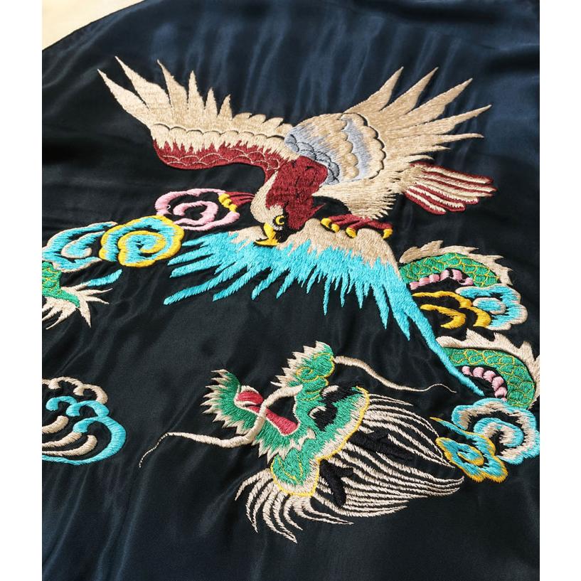 送料無料！テーラー東洋 Early 1950s Style Acetate Souvenir Jacket エイジングモデル "EAGLE & DRAGON"×"GREEN DRAGON" 鷲と龍×龍 TT15545-119￥90,200の画像