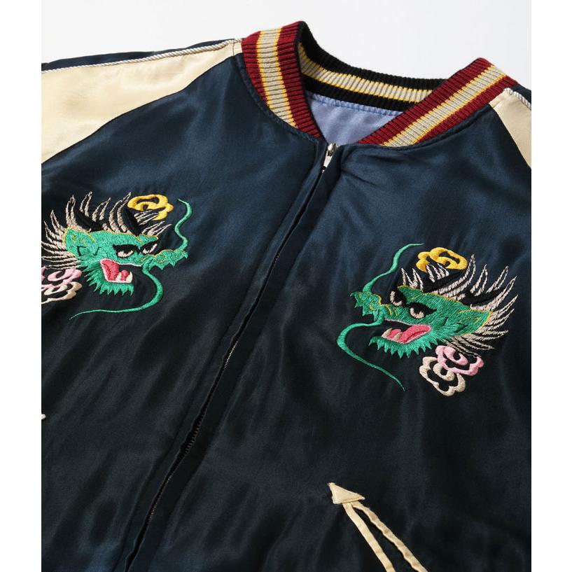 送料無料！テーラー東洋 Early 1950s Style Acetate Souvenir Jacket エイジングモデル "EAGLE & DRAGON"×"GREEN DRAGON" 鷲と龍×龍 TT15545-119￥90,200の画像