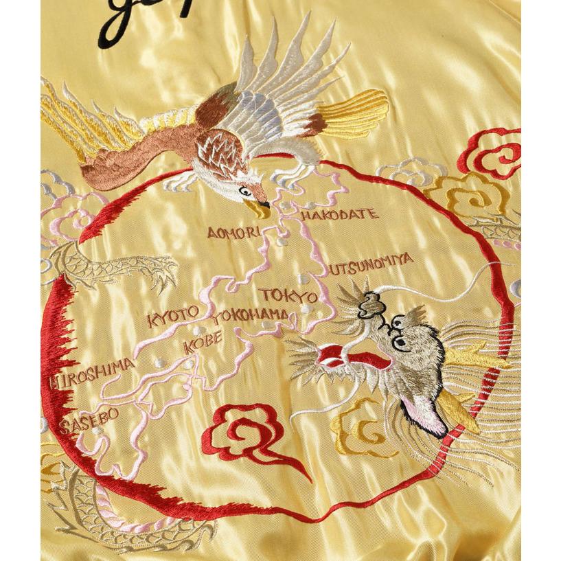 送料無料！テーラー東洋 TAILOR TOYO Early 1950s Style Acetate Souvenir Jacket スカジャン ROARING TIGER×JAPAN MAP TT15682-145 ￥71,500の画像