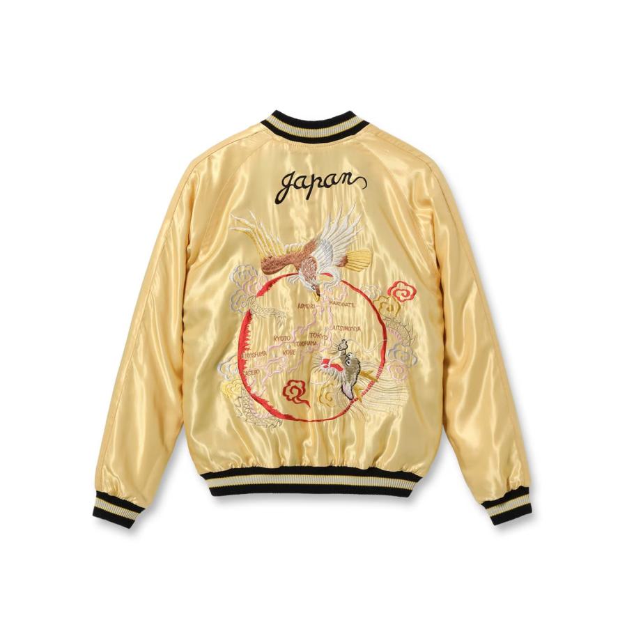 送料無料！テーラー東洋 TAILOR TOYO Early 1950s Style Acetate Souvenir Jacket スカジャン ROARING TIGER×JAPAN MAP TT15682-145 ￥71,500の画像