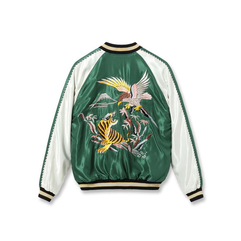 テーラー東洋 Mid 1950s Style Acetate Souvenir Jacket “EAGLE & TIGER”×“ROARING TIGER” スーベニアジャケット 鷹×虎 ローリングタイガーTT15790の画像