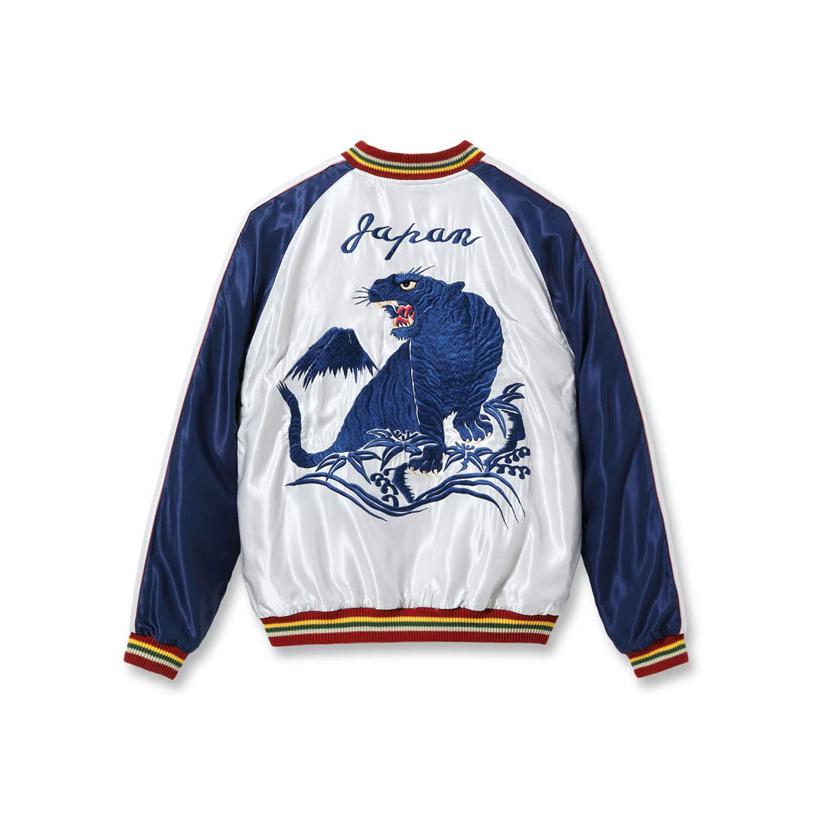 テーラー東洋 Mid 1950s Style Acetate Souvenir Jacket “EAGLE” × “BLUE TIGER” スーベニアジャケット イーグル×ブルータイガー TT15790-170 ￥74,800の画像