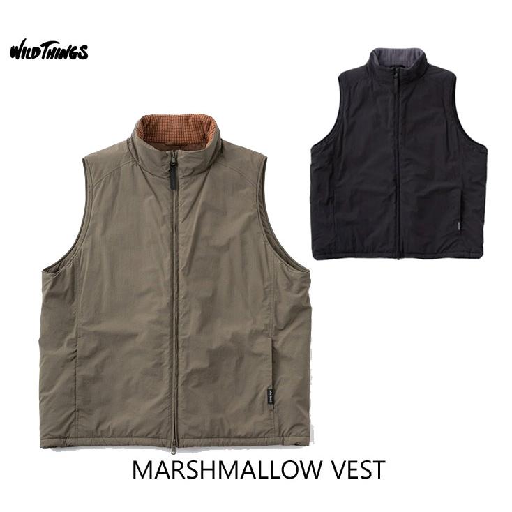 WILDTHINGS MARSHMALLOW VEST ハッピー ミリタリー WILD THINGS