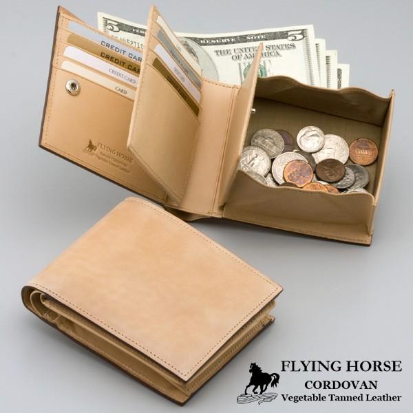 FLYING HORSE ナチュラルコードバン二つ折り財布 ポイント12倍 :GLE1301:PassageShop - 通販 - Yahoo