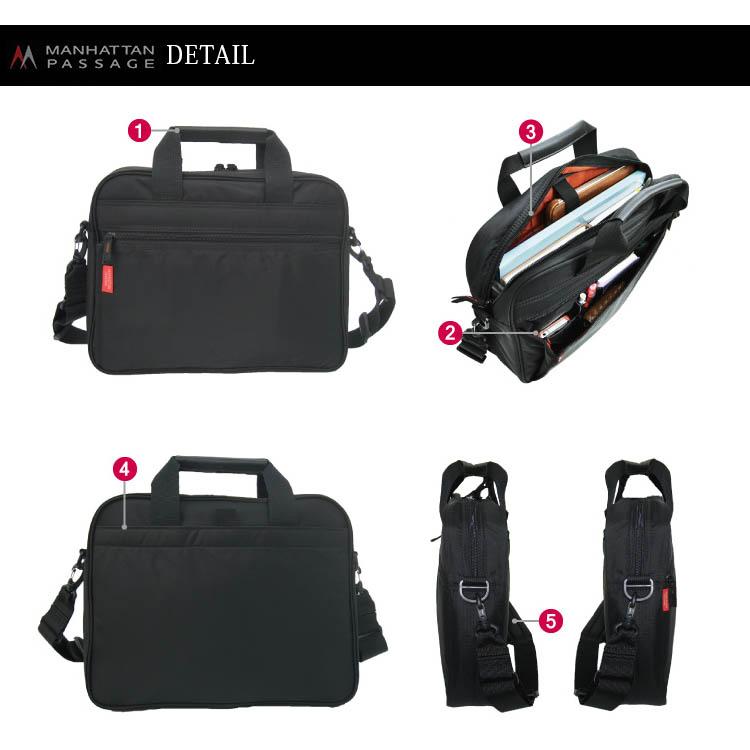 uni&coメッセンジャーバックMサイズファスナー付き 極美品】Uni&co メッセンジャーバッグ (S)/LS-BLACK-FAS 極美品