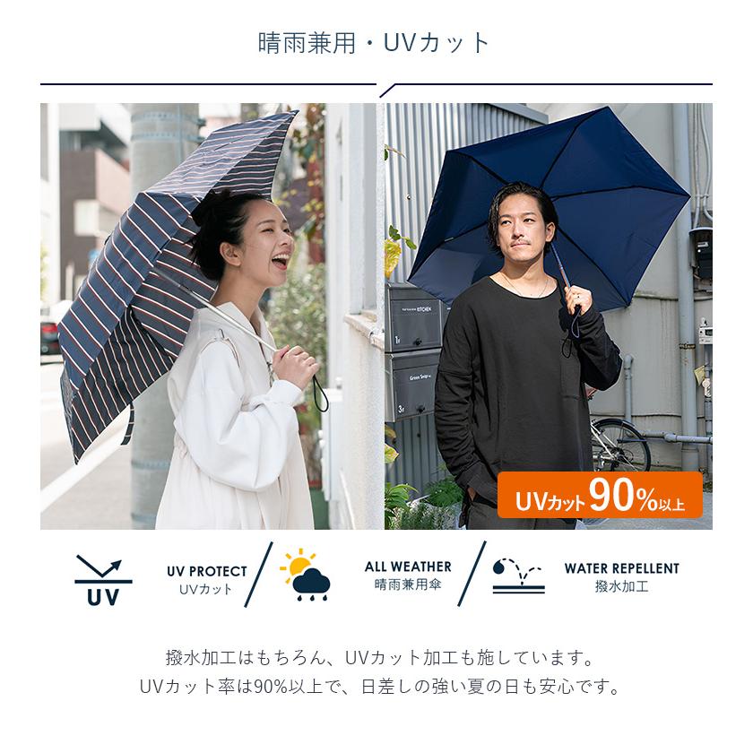 HUS. エスエーオーシー プラス 自動開閉 折りたたみ傘 晴雨兼用