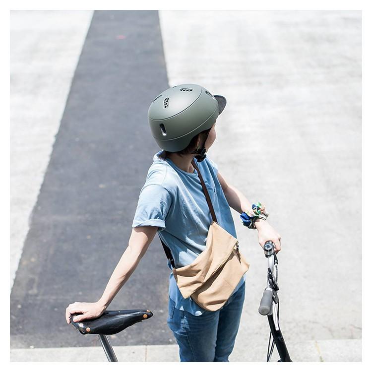 クモア 自転車用ヘルメット ナイロンバイザー kumoa 大人 56〜60cm